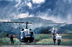 Helicopter delivers scientists to Mount Pinatubo